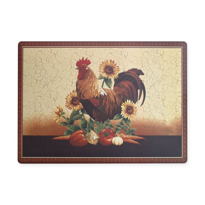 Provincial Rooster Laminated Placemat Bed Bath and Beyond Canada