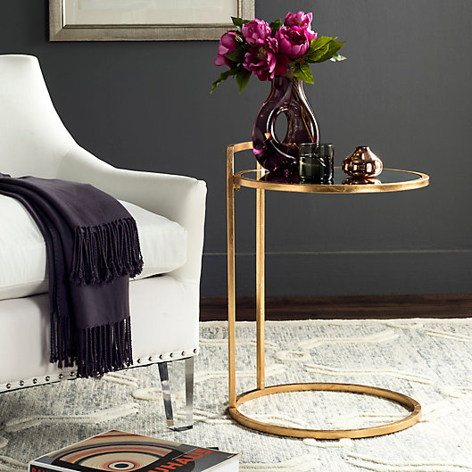 Safavieh Calvin End Table In Antique, Safavieh End Table Gold