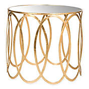 Safavieh Cyrah Accent Table in Antique Gold Leaf