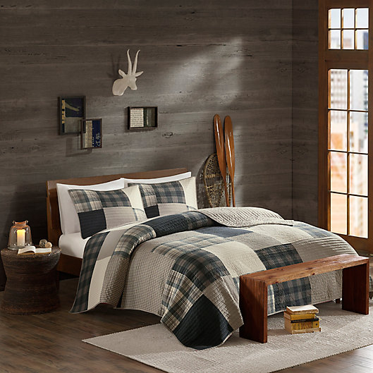 Alternate image 1 for Woolrich® Winter Hills Reversible Quilt Set in Tan