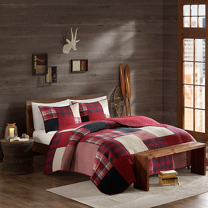 Woolrich Sunset Reversible Coverlet Set In Red Bed Bath Beyond