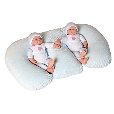 Twin Z Pillow&reg; for Nursing with Blue Slipcover. View a larger version of this product image.