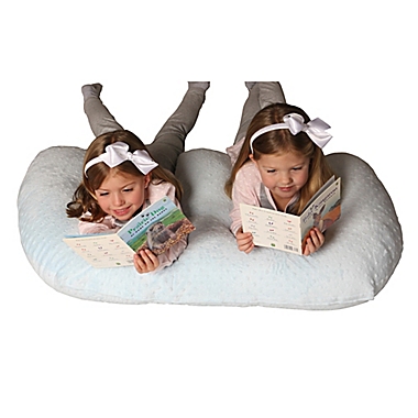 Twin Z Pillow&reg; for Nursing with Blue Slipcover. View a larger version of this product image.