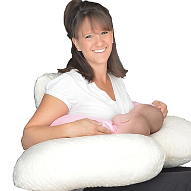 Twin Z Pillow&reg; for Nursing with Cream Slipcover. View a larger version of this product image.