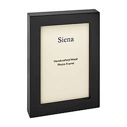 Siena 5-Inch x 7-Inch Piano Finish Wood Picture Frame in Black