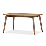 Baxton Studio Edna Wood Dining Table in Light Brown