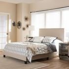Alternate image 4 for Baxton Ramon Linen Platform Queen Bed