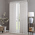 Alternate image 0 for Madison Park Irina 84-Inch Rod Pocket Sheer Window Curtain Panel in White/Grey (Single)