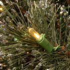 Alternate image 3 for National Tree Company Glittery Bristle Pine Pre-Lit Oval Wreath with Warm White Lights