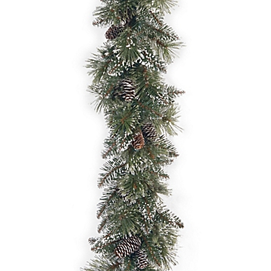 National Tree Company 6-Foot 10-Inch Glittery Bristle Pine Garland. View a larger version of this product image.