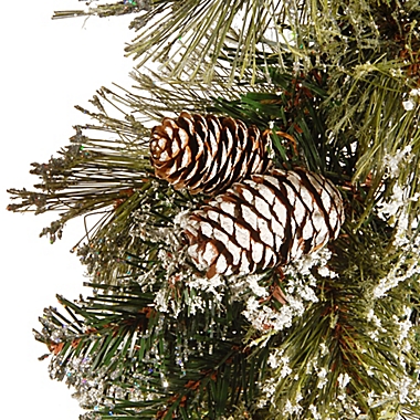 National Tree Company 6-Foot 10-Inch Glittery Bristle Pine Garland. View a larger version of this product image.