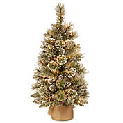 National Tree Company Pre-Lit Glittery Bristle Pine Christmas Tree w/ LED Lights