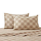 Alternate image 3 for True North by Sleep Philosophy Inverness Angle Flannel Queen Sheet Set in Tan