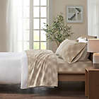 Alternate image 4 for True North by Sleep Philosophy Inverness Angle Flannel Queen Sheet Set in Tan
