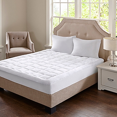 Madison Park Cloud Soft Queen Mattress Pad in White. View a larger version of this product image.
