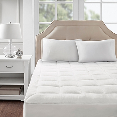 Madison Park Cloud Soft Twin Mattress Pad in White. View a larger version of this product image.