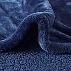 Alternate image 2 for Beautyrest&reg; Microlight Berber Heated Throw Blanket in Indigo