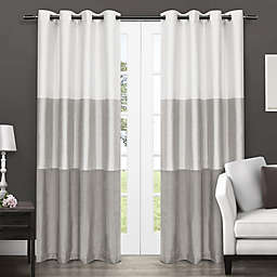 Chateau Riva 96-Inch Grommet Top Window Curtain Panels in Dove Grey (Set of 2)