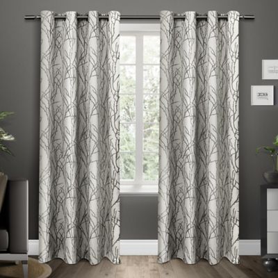 Exclusive Home Branches Grommet Window Curtain Panels (Set of 2)