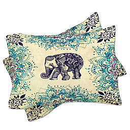 Deny  Designs Rosebudstudio Wild Heart Standard Pillow Shams in Blue (Set of 2)