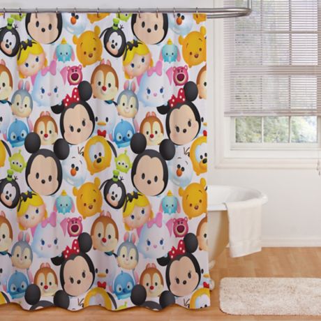 Details about   Cute Disney Tsum Tsum Custom Print Shower Curtain Size 48x72 60x72 66x72 Inch 