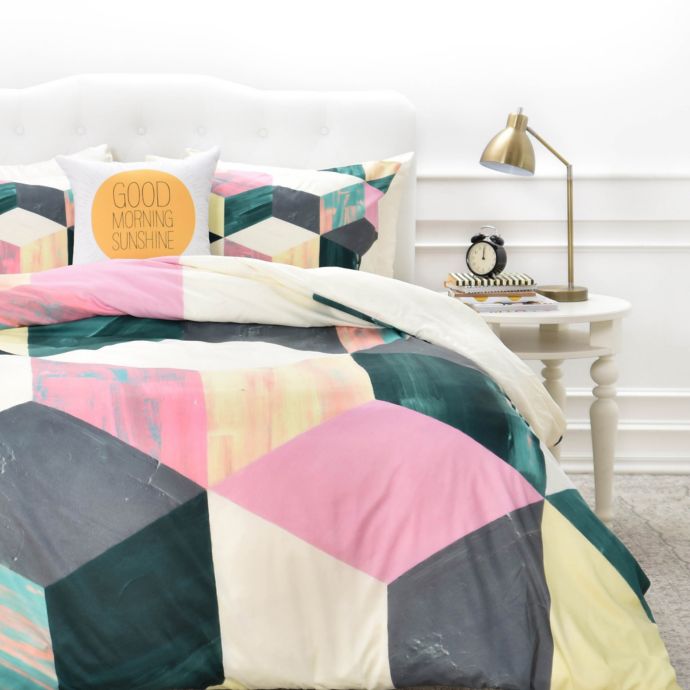 Deny Designs Dash And Ash Sunday Vibes Duvet Cover Bed Bath Beyond