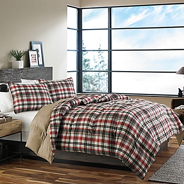 Eddie Bauer&reg; Astoria Full/Queen Comforter Set in Red. View a larger version of this product image.