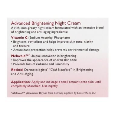 Skincare Cosmetics&reg; Retinol Vitamin-Enriched 1.7 oz. Advanced Brightening Night Cream. View a larger version of this product image.