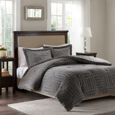 Madison Park Artic Fur Down Comforter Set Bed Bath Beyond