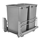 Alternate image 0 for Rev-A-Shelf&reg; Double 50 Qt. Pull-Out Waste Container with Soft-Close Slides in Silver
