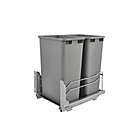 Alternate image 4 for Rev-A-Shelf&reg; Double 50 Qt. Pull-Out Waste Container with Soft-Close Slides in Silver