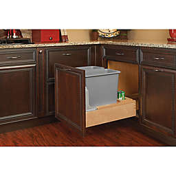 Rev-A-Shelf® Wood Double Pull-Out Waste Containers with Rev-A-Motion Slides in Natural
