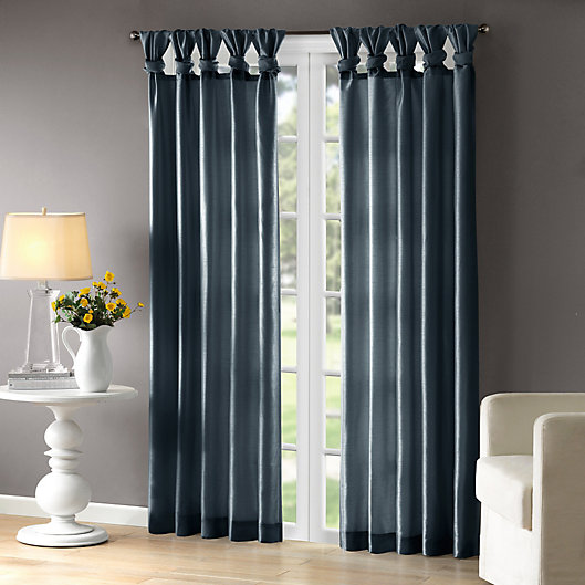 Alternate image 1 for Madison Park Emilia Room-Darkening Tab Top Window Curtain Panel in Teal (Single)