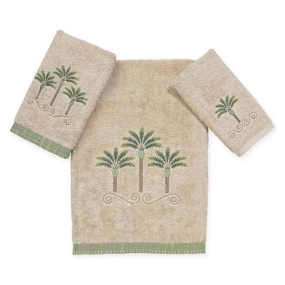 palm tree bath towels