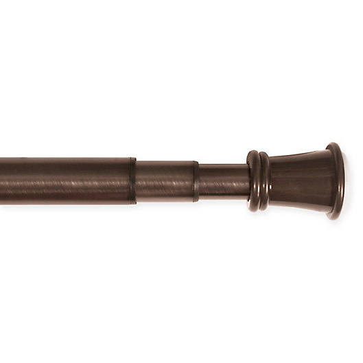 Alternate image 1 for Maytex 48 to 120-Inch Adjustable Tension Curtain Rod in Oil Rubbed Bronze
