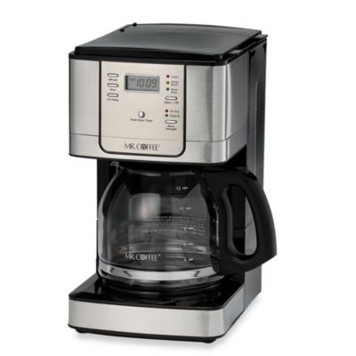 Mr Coffee Stainless Steel Coffee Maker mr coffee jwx series 12 cup programmable stainless steel coffee maker bed bath beyond