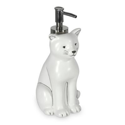 Cats Lotion Dispenser In White Bed Bath And Beyond Canada