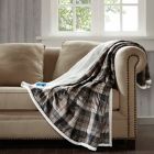 Alternate image 1 for Woolrich Tasha Mink/Berber Heated Throw Blanket in Brown