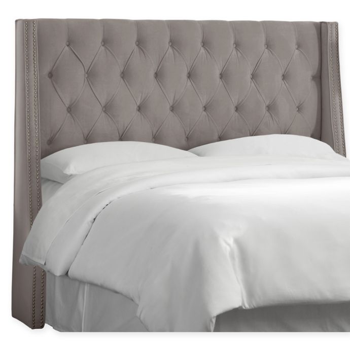 Skyline Furniture Southport Collection Grey Full Linen Headboard in the  Headboards department at Lowes.com