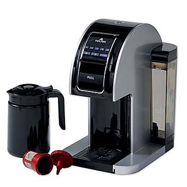 Touch Plus&trade; Single Serve Coffee Brewer in Silver. View a larger version of this product image.