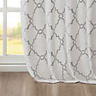 Alternate image 4 for Madison Park Saratoga 84-Inch Grommet Top Window Curtain Panel in Ivory/Silver (Single)