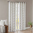 Alternate image 7 for Madison Park Saratoga 84-Inch Grommet Top Window Curtain Panel in Ivory/Silver (Single)