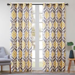 Yellow And Gray Curtains Bed Bath Beyond