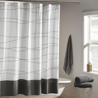 shower curtains with gray in them