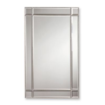 frameless mirror inch rectangular valentina silver bedbathandbeyond