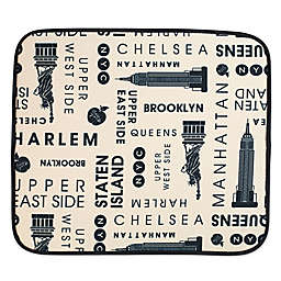 Schroeder & Tremayne The Original™ Dish Drying Mat with New York Print in Cream/Black