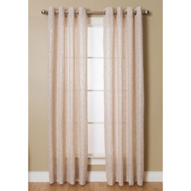 Kailey 84-Inch Grommet Top Window Curtain Panel in Silver (Single). View a larger version of this product image.