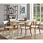 Alternate image 5 for Forest Gate Lisa Mid-Century Modern Dining Table in White/Natural