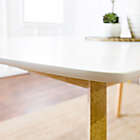 Alternate image 7 for Forest Gate Lisa Mid-Century Modern Dining Table in White/Natural