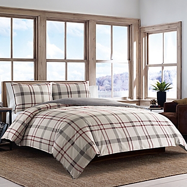 Eddie Bauer&reg; Portage Bay King Comforter Set in Beige. View a larger version of this product image.